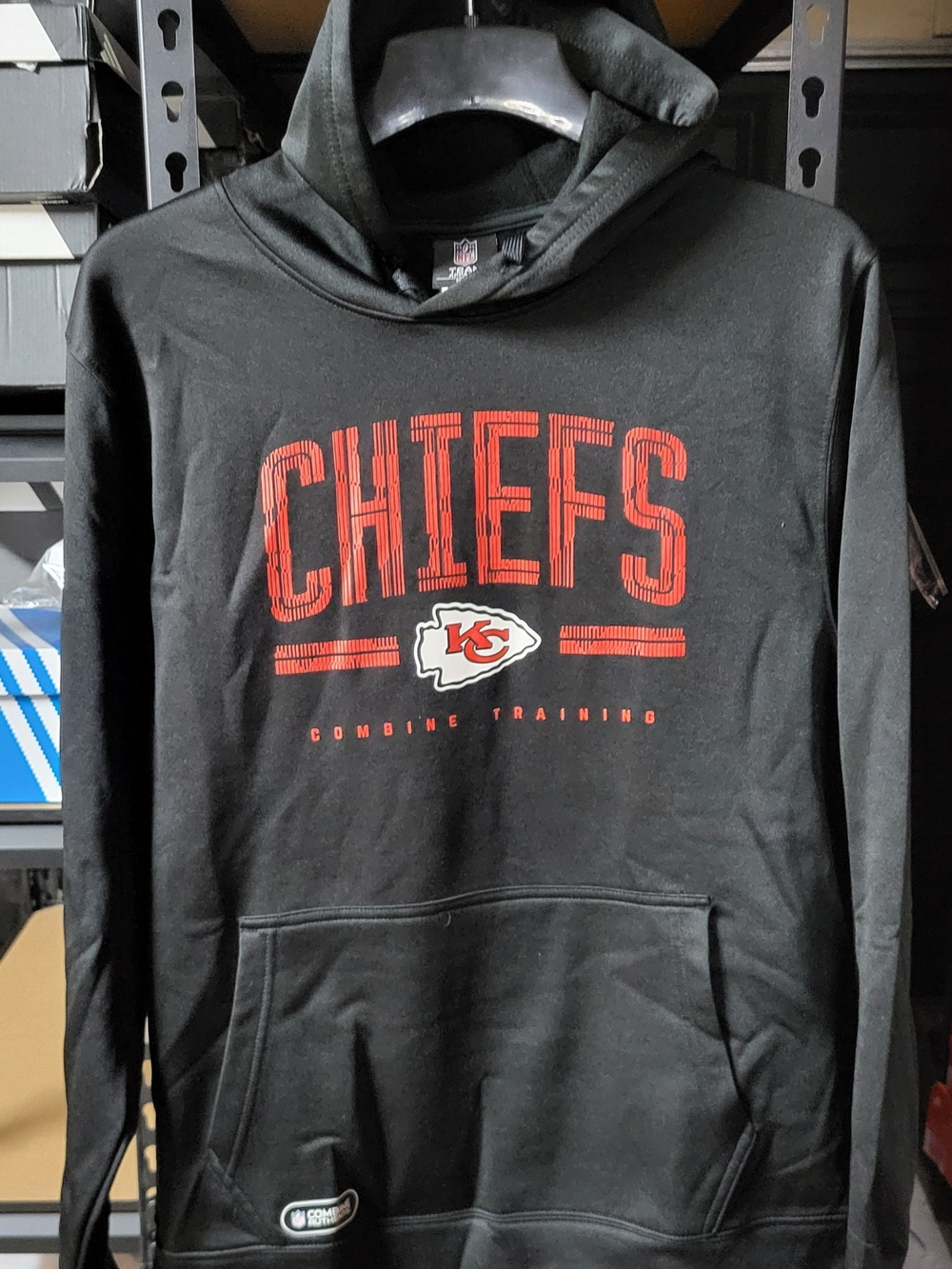 *NEW* NFL Team Apparel Kansas City Chiefs Combine Authentic Hoodie Size Large
